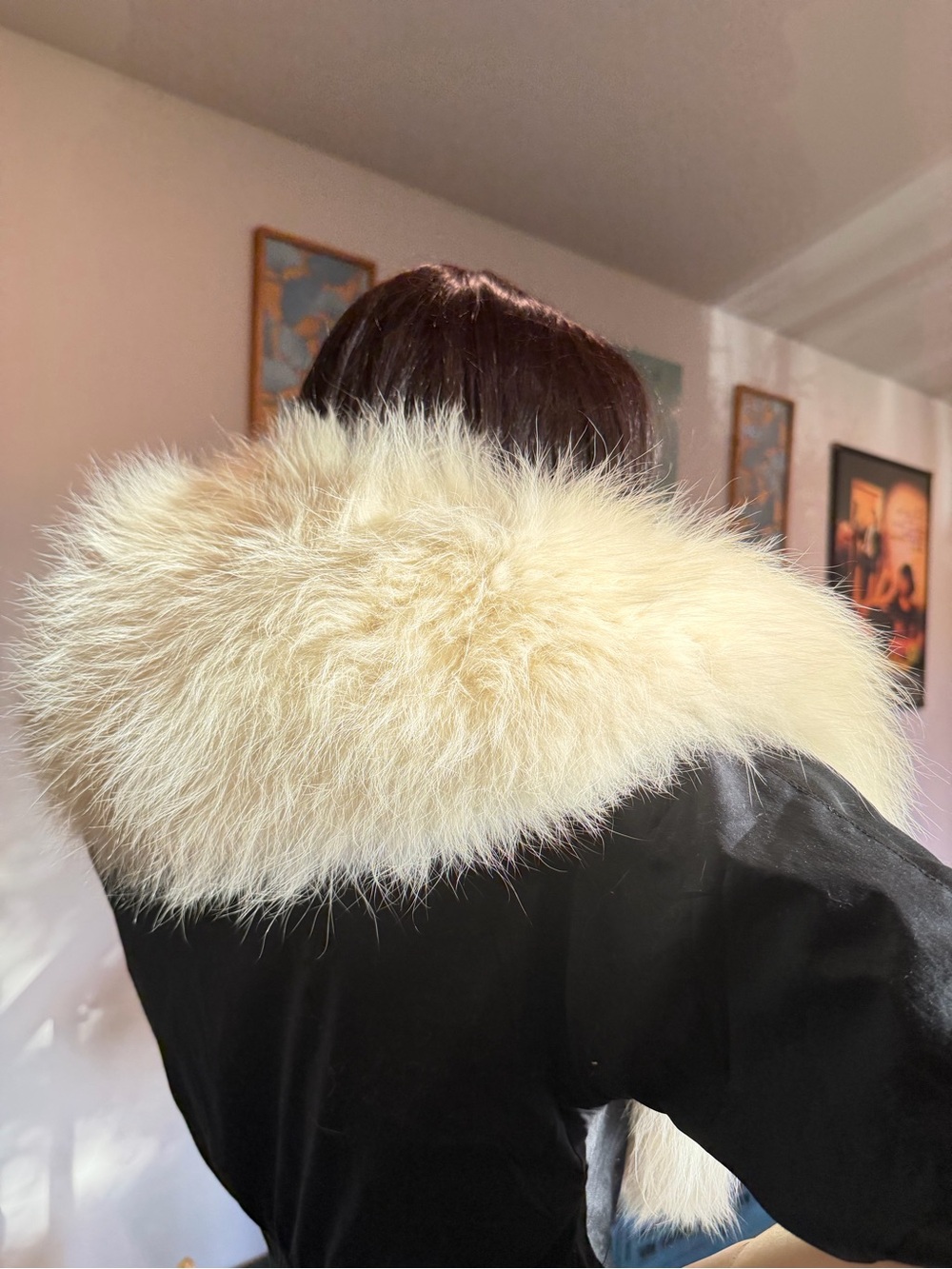 Vintage Luxe real Fur Stole Collar Wrap - Hollywood Glam - stunning - Picture 3 of 5